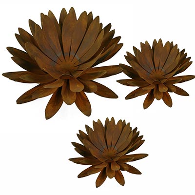 Articoli ferro finitura ruggine-Piante, Fiori e Paraventi