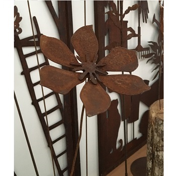 Articoli ferro finitura ruggine-Piante, Fiori e Paraventi