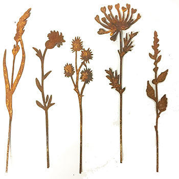 Articoli ferro finitura ruggine-Piante, Fiori e Paraventi