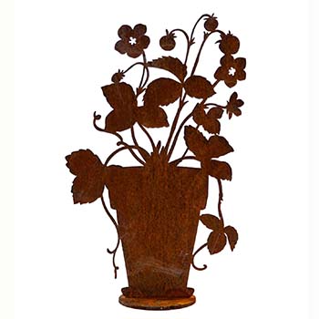 Articoli ferro finitura ruggine-Piante, Fiori e Paraventi