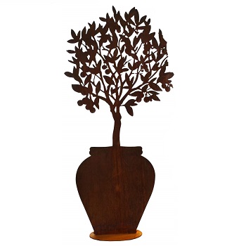 Articoli ferro finitura ruggine-Piante, Fiori e Paraventi