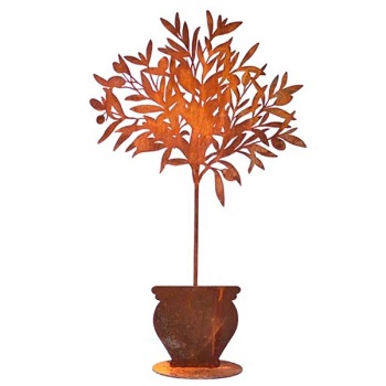 Articoli ferro finitura ruggine-Piante, Fiori e Paraventi