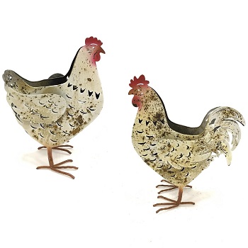 Animali e soggetti in metallo dipinto