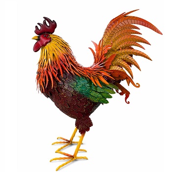 Animali e soggetti in metallo dipinto