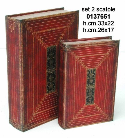 Scatole legno, Scatole Libro