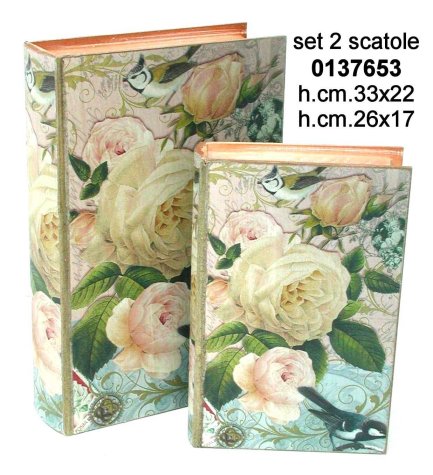 Scatole legno, Scatole Libro