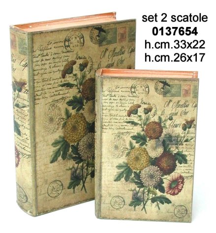 Scatole legno, Scatole Libro