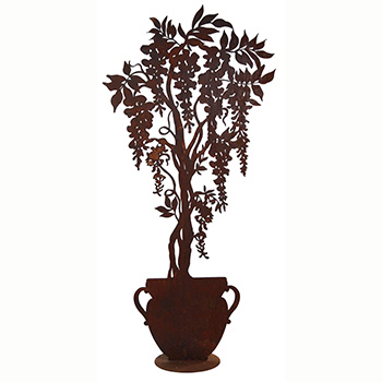 Articoli ferro finitura ruggine-Piante, Fiori e Paraventi