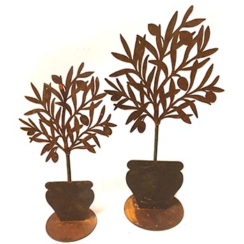 Articoli ferro finitura ruggine-Piante, Fiori e Paraventi